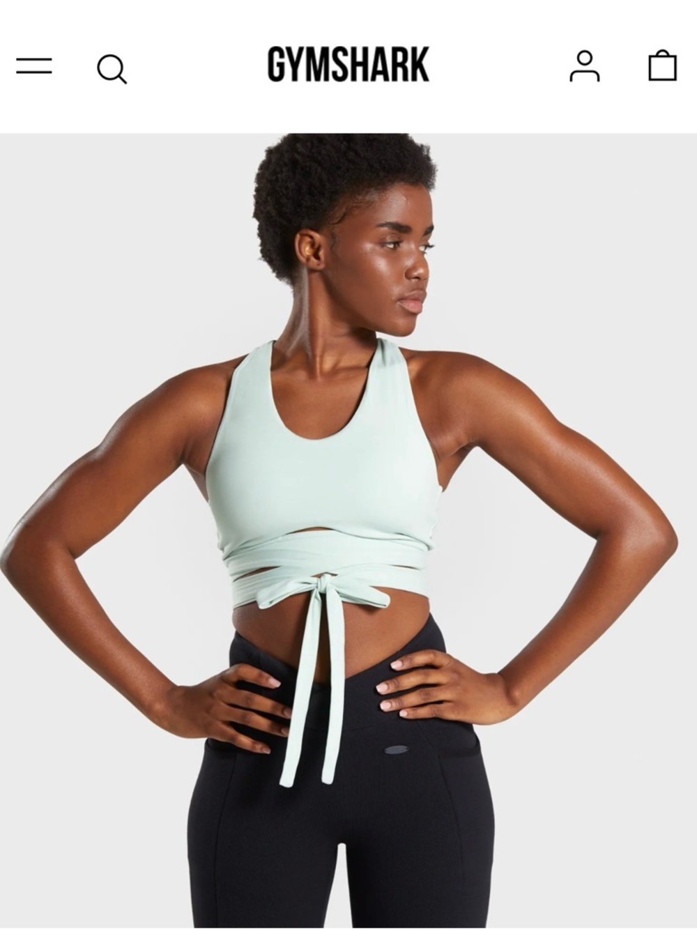 Gymshark poise wrap around sports bra